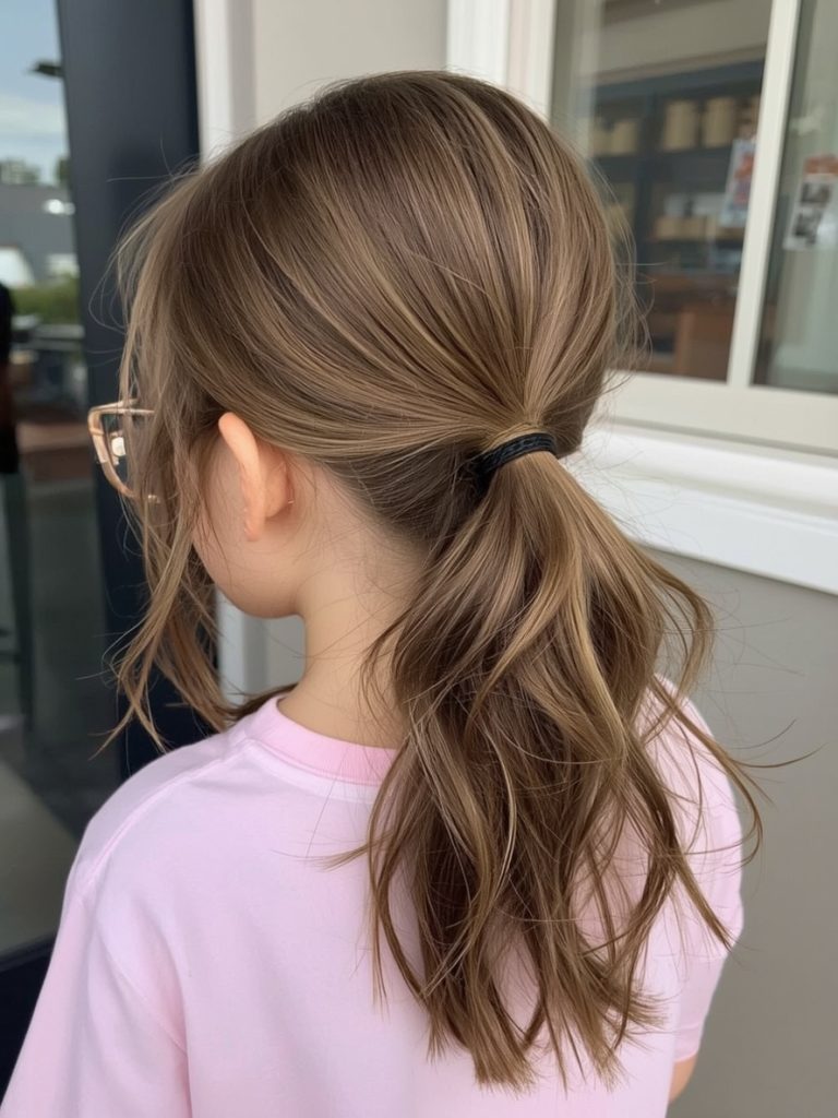 Hair Styles Kids: Low Ponytail