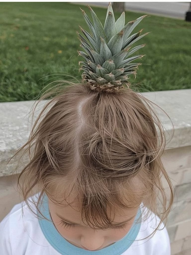 Hair Styles Kids: Pineapple Hairstyle