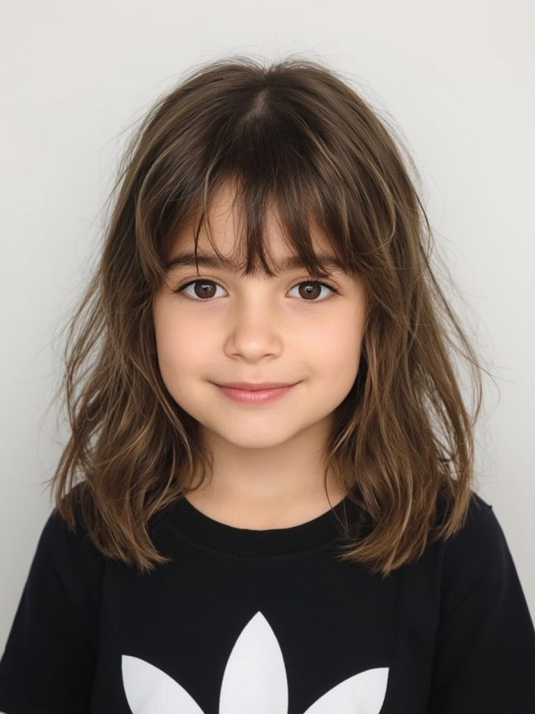 Hair Styles Kids: Side Swept Bangs