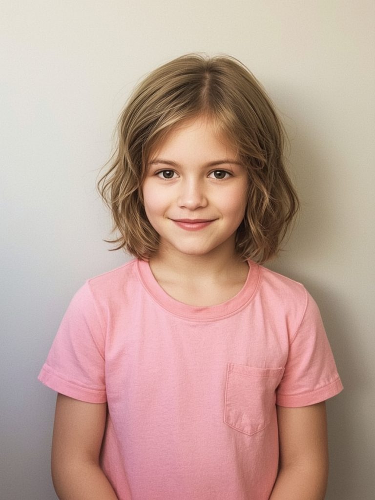 Hair Styles Kids: Middle Part