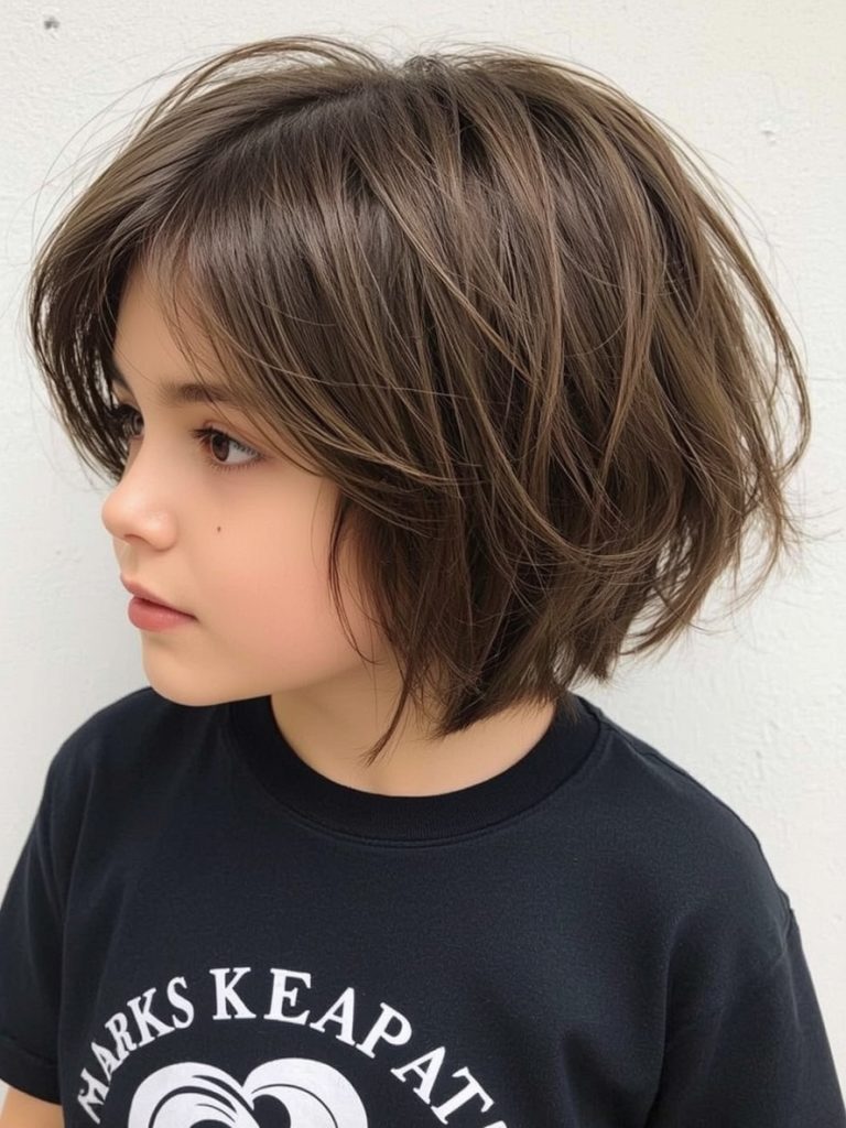 Hair Styles Kids: Asymmetrical Bob