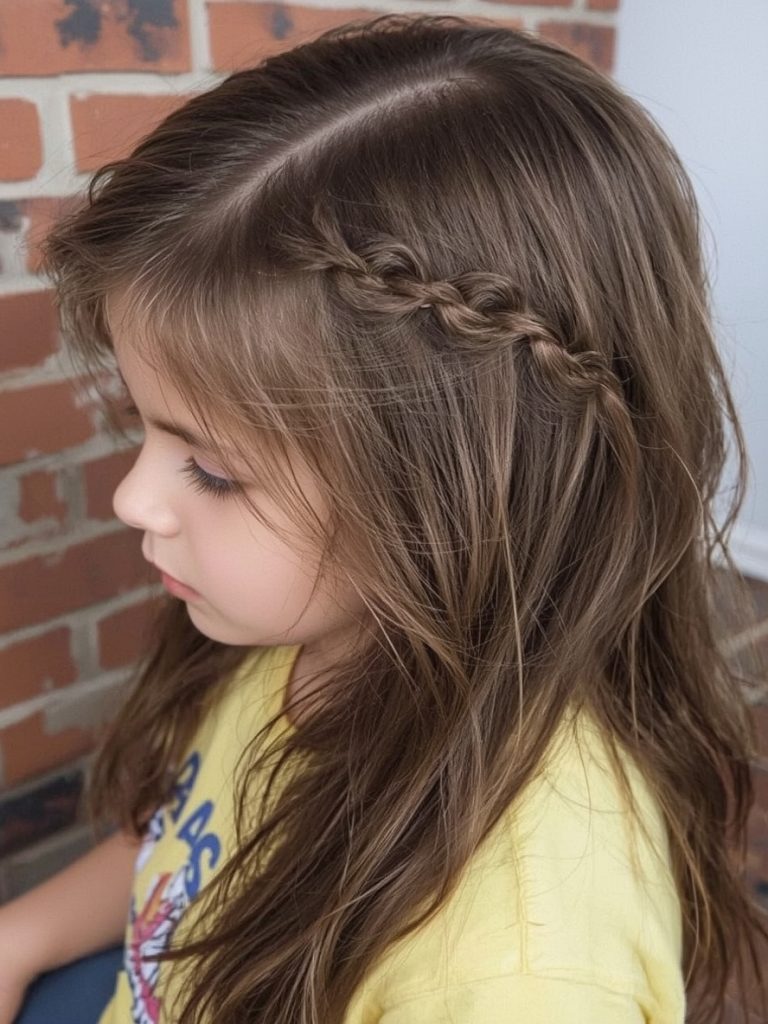 Hair Styles Kids: Side Braid