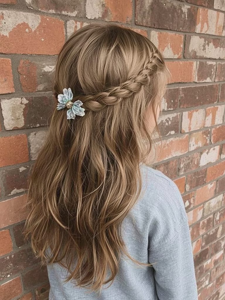 Hair Styles Kids: Waterfall Braid