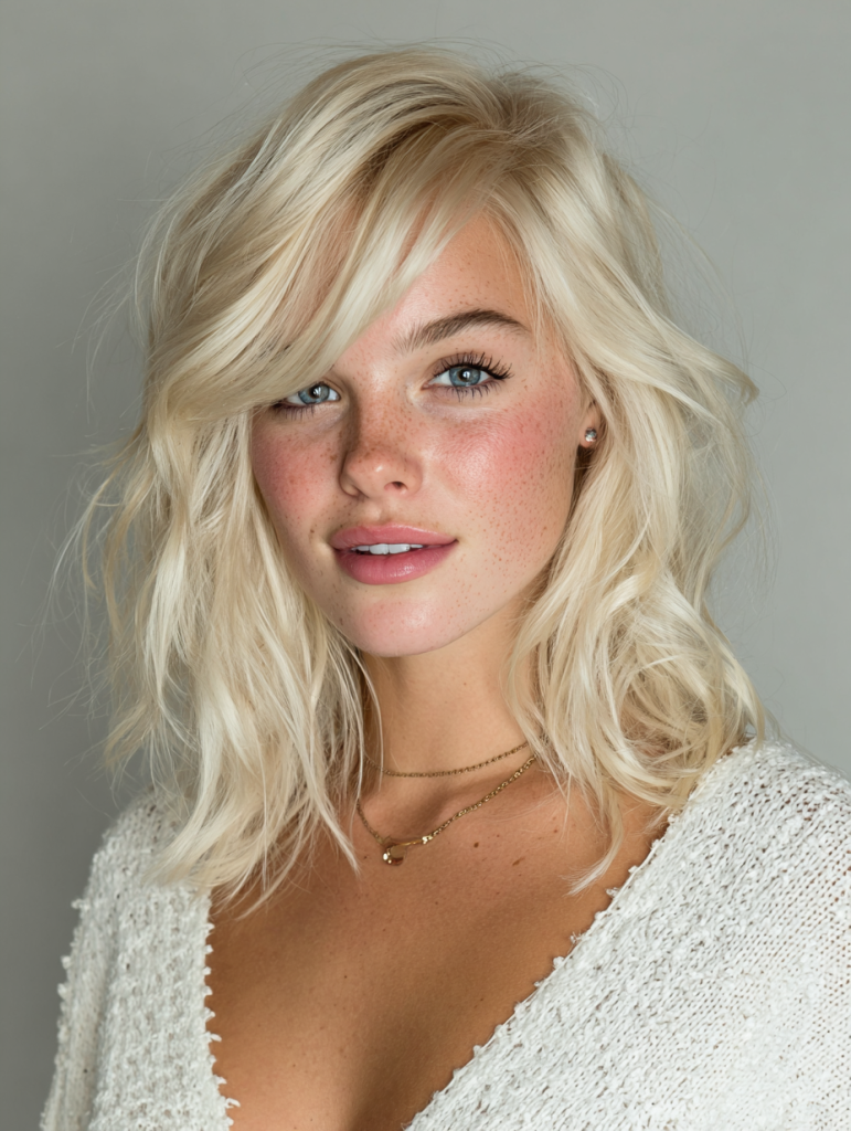 Edgy Blonde Hair for Blonde Hair Medium Skin Tone