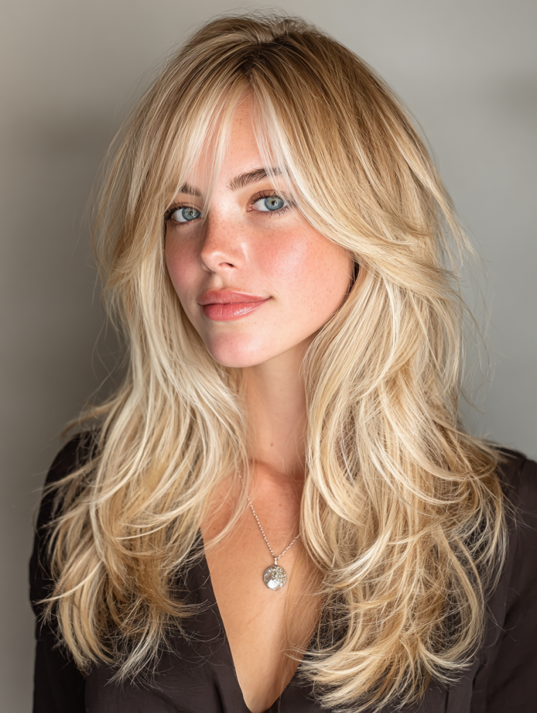 Edgy Blonde Hair with Feathered Layers