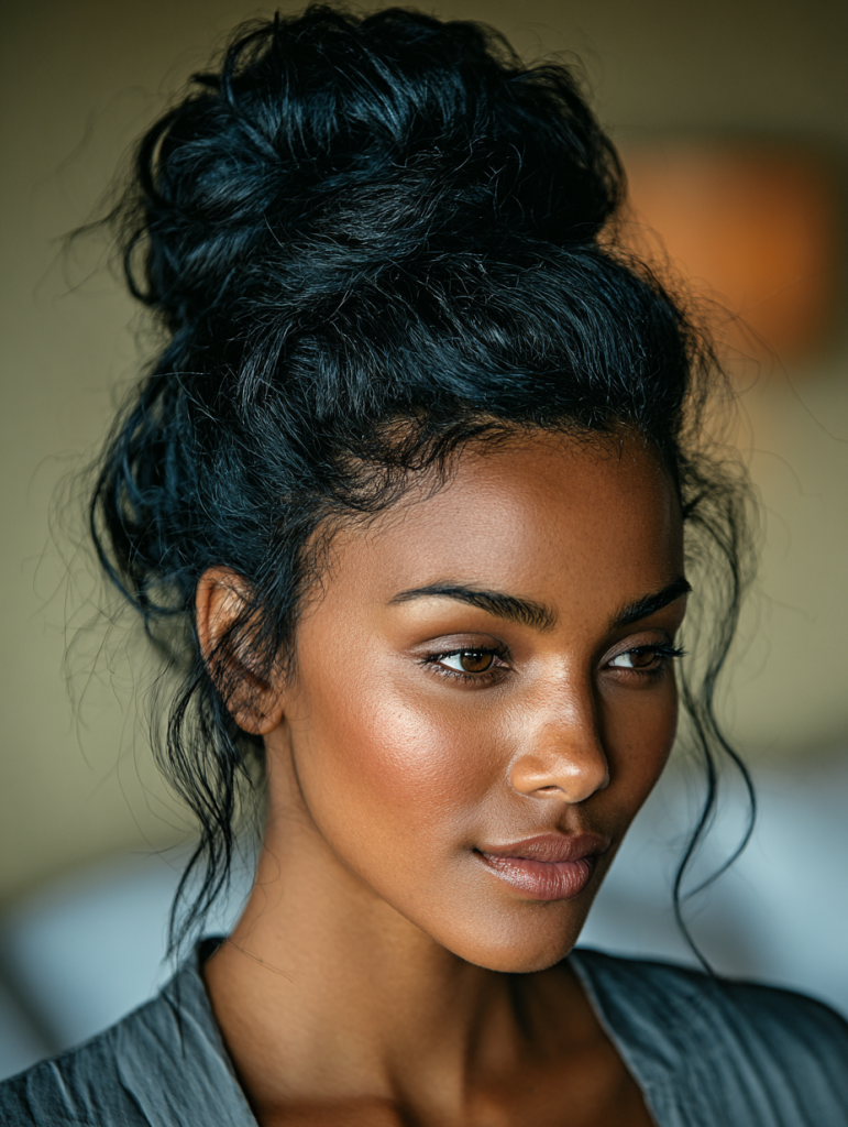 Hair Styles Natural: Top Knot