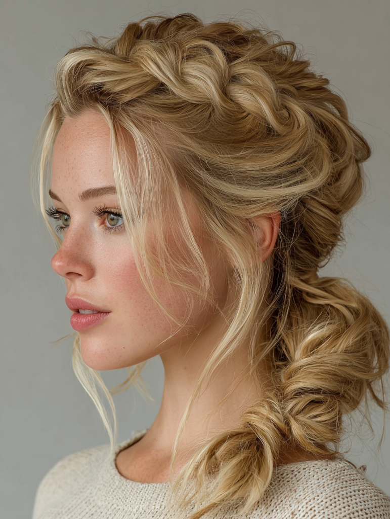 Hair Styles Natural: Braided Ponytail