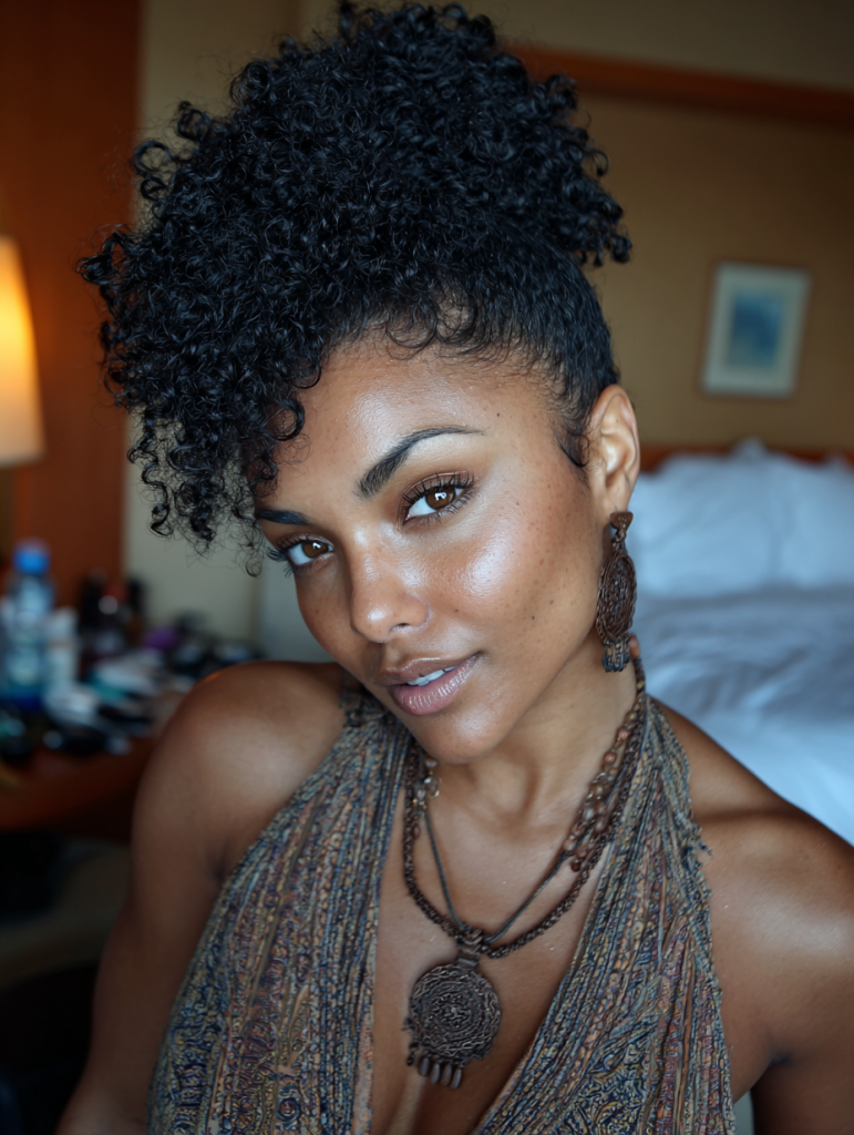 Hair Styles Natural: High Puff