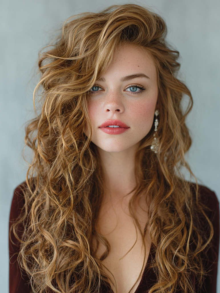 Hair Styles Natural: Side Swept Curls