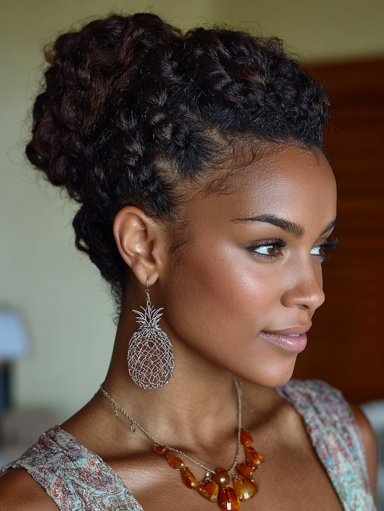 Hair Styles Natural: The Pineapple