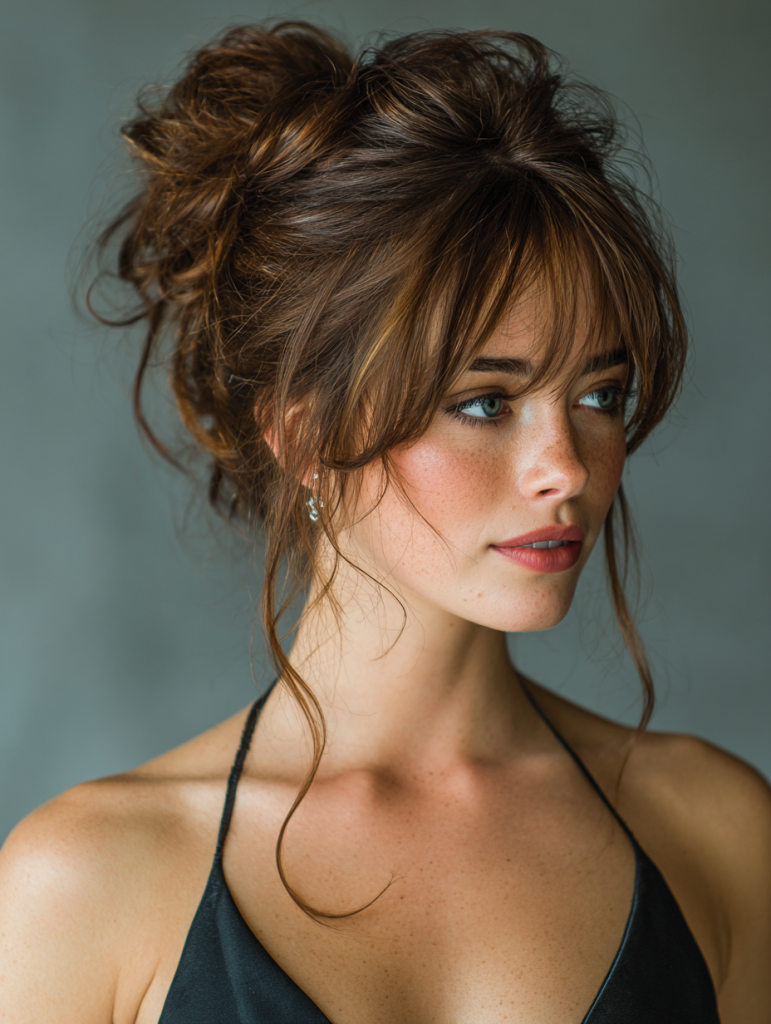 Hair Styles Natural: Messy Bun