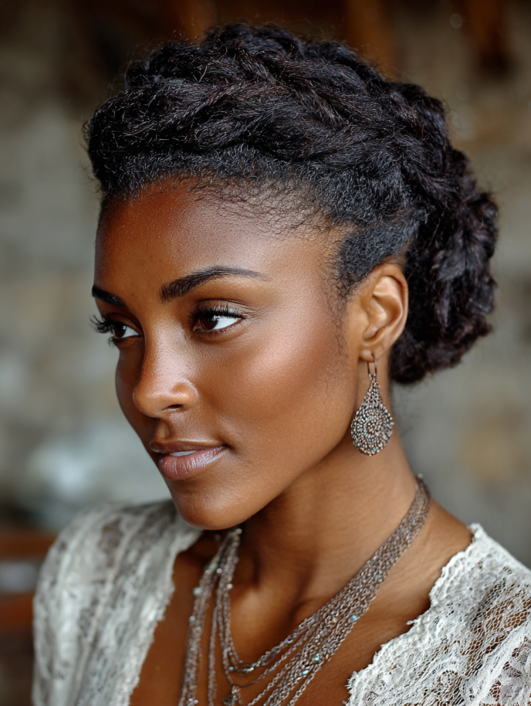 Hair Styles Natural: Twisted Updo