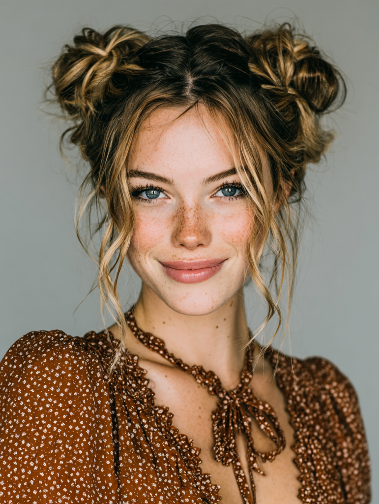 Hair Styles Updos: Space Buns