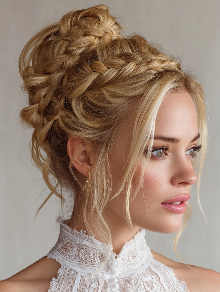 Hair Styles Updos: The Braided High Ponytail