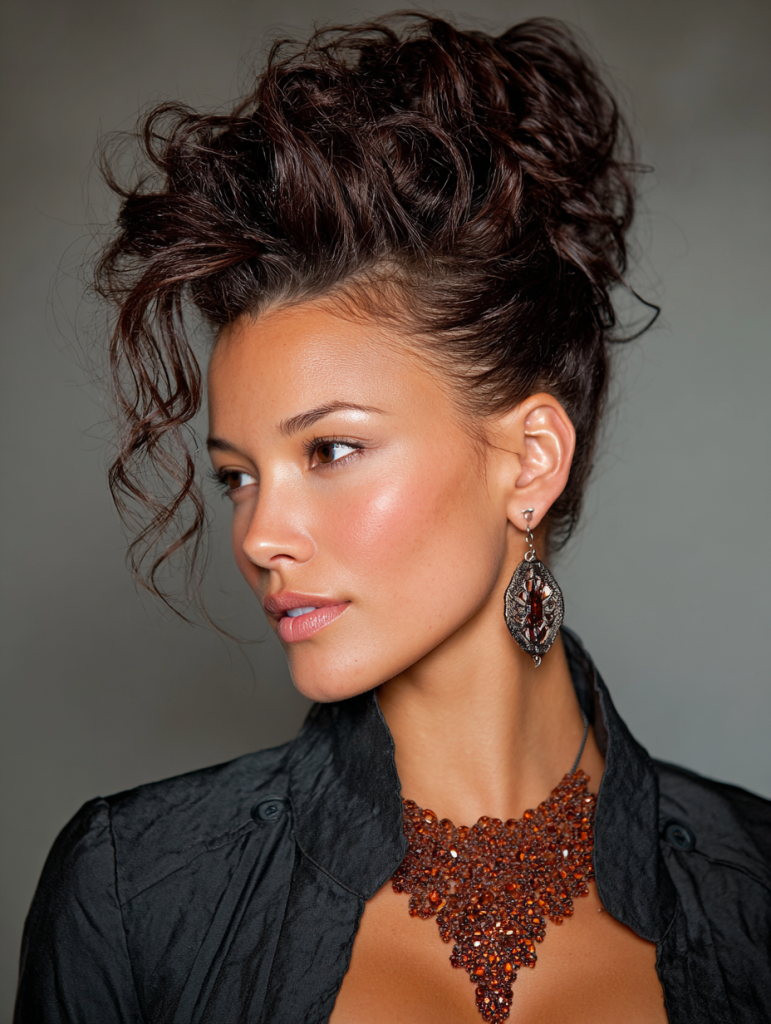 Hair Styles Updos: The Faux Hawk Updo