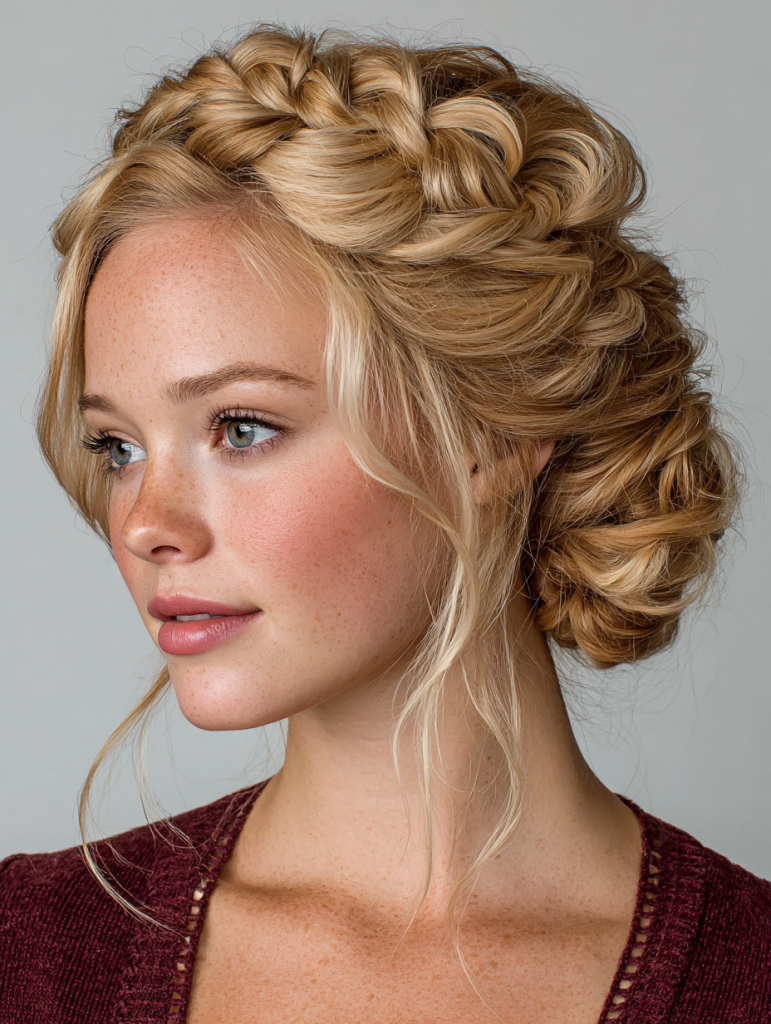 Hair Styles Updos: The Loop Braid Updo