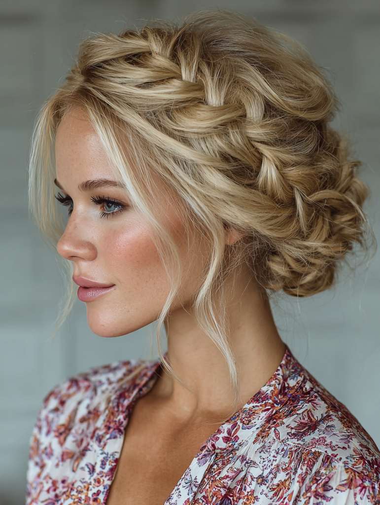 Hair Styles Updos: Twisted Crown Braid