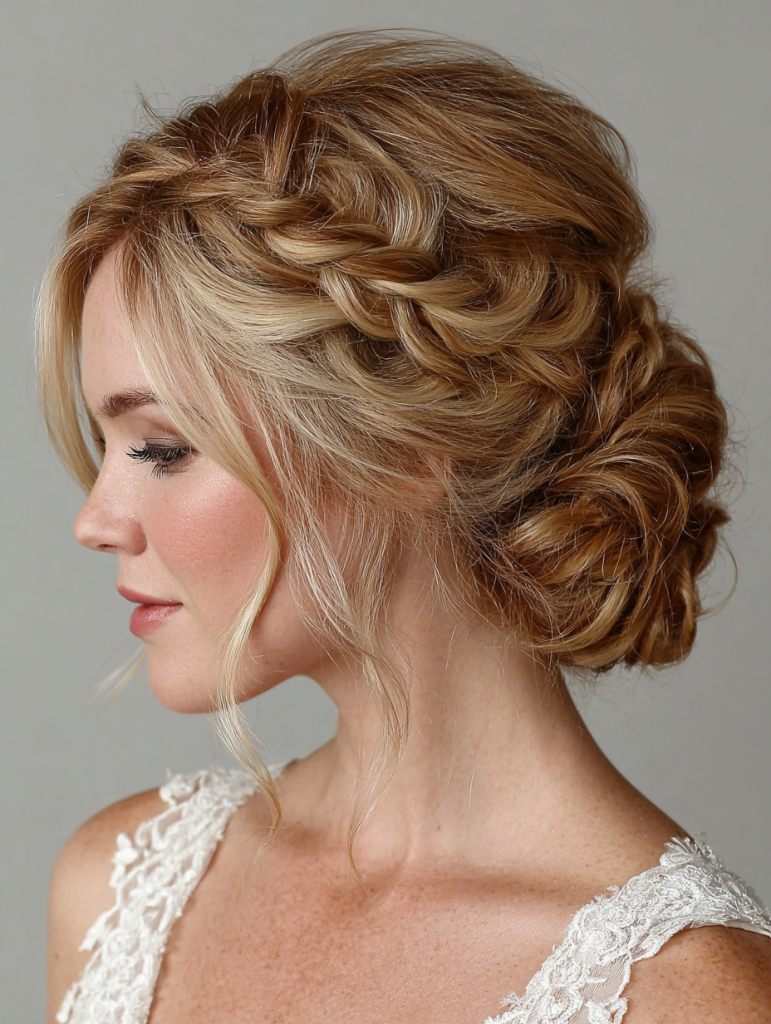 Hair Styles Updos: Waterfall Braid Updo