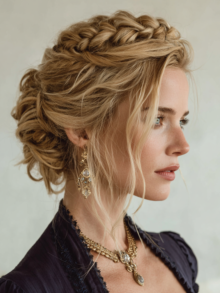 Summer Updos For Long Hair: Braided Crown of Glory