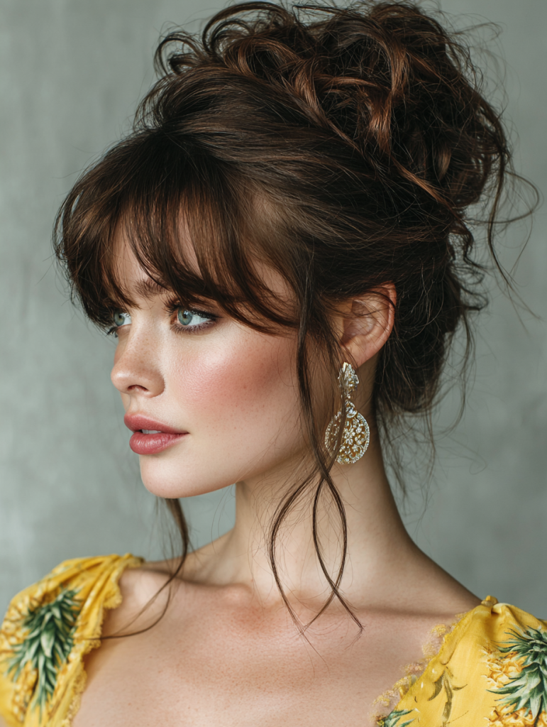 Summer Updos For Long Hair: Pineapple Updo