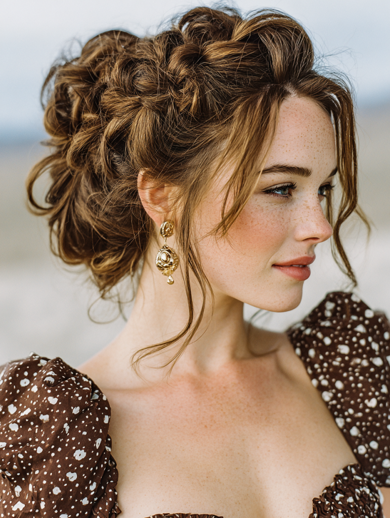 Summer Updos For Long Hair: Pull-Through Braid Updo
