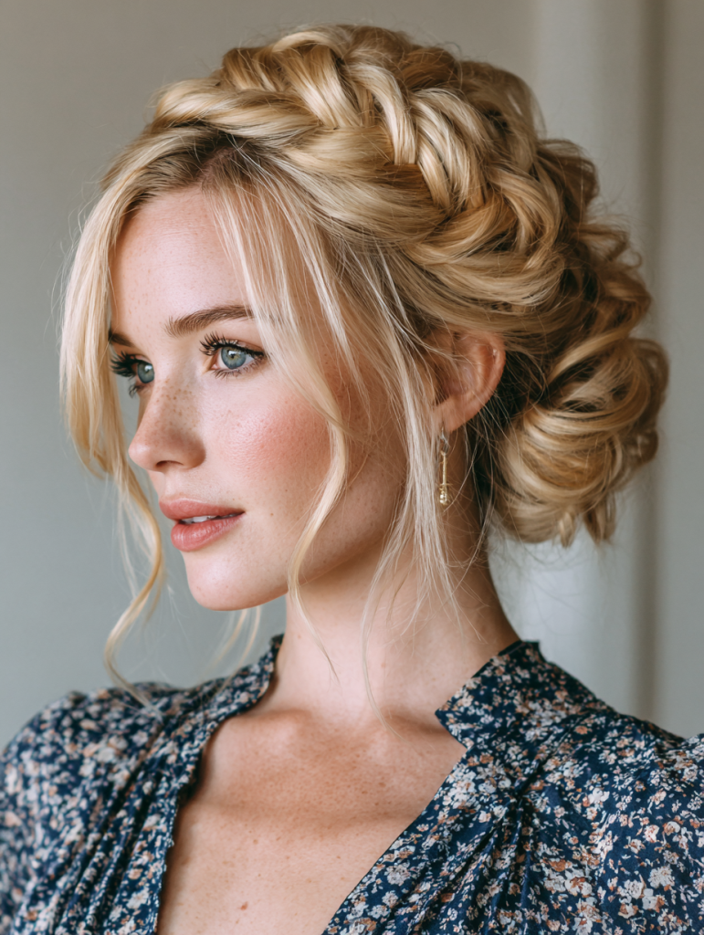 Summer Updos For Long Hair: The Double Dutch Braid Updo