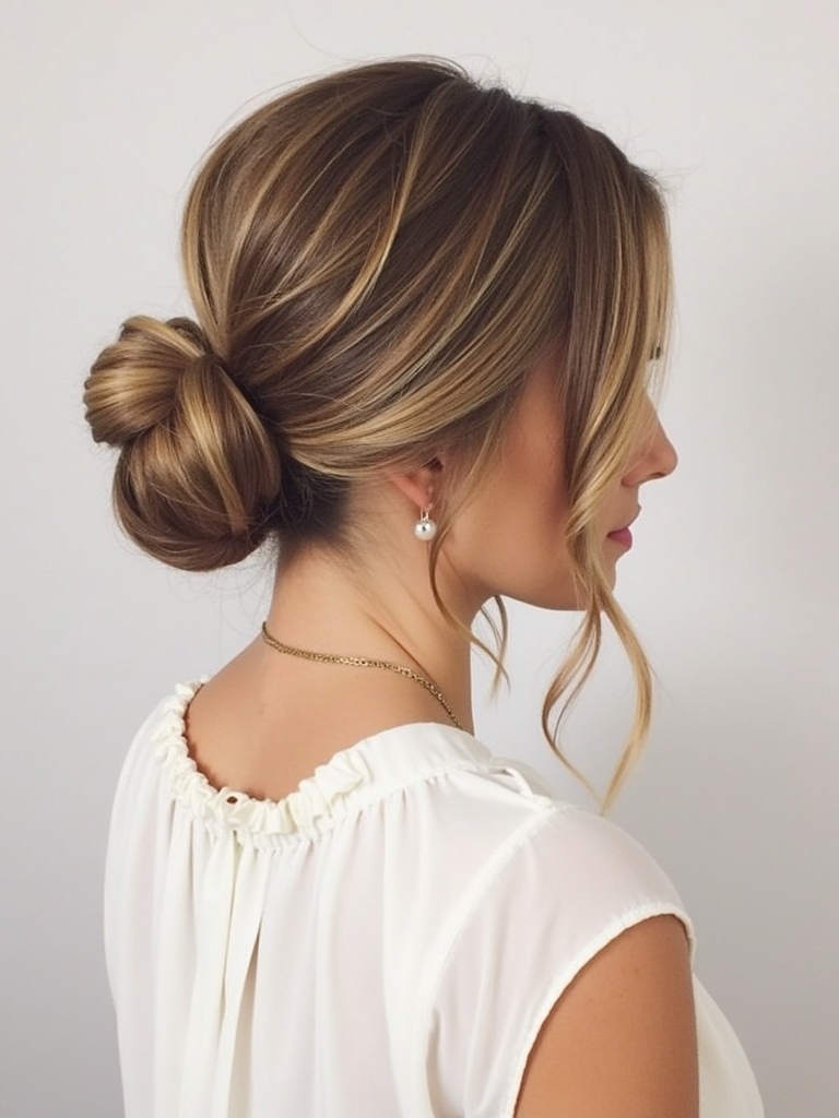 Hairstyles For Graduation: The Classic Low Bun