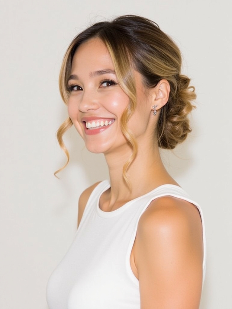 Easy Summer Hairstyle: The Low Bun with Face-Framing Pieces