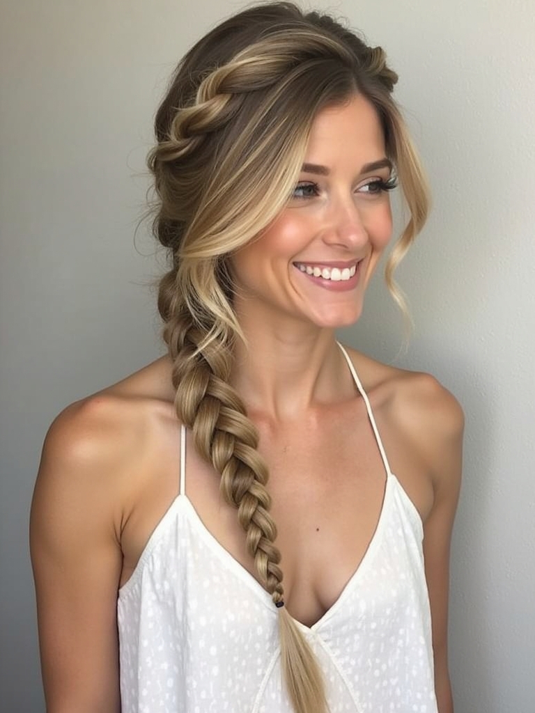 Hairstyles For Graduation: French Braid