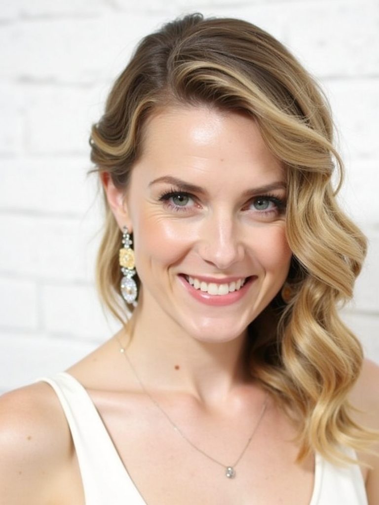 Easy Summer Hairstyle: The Side Swept Loose Waves
