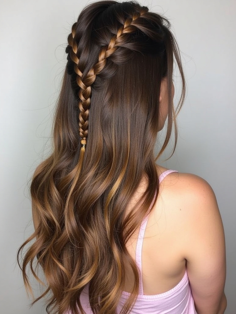 Brunette Summer Hair 2025: Micro Braids