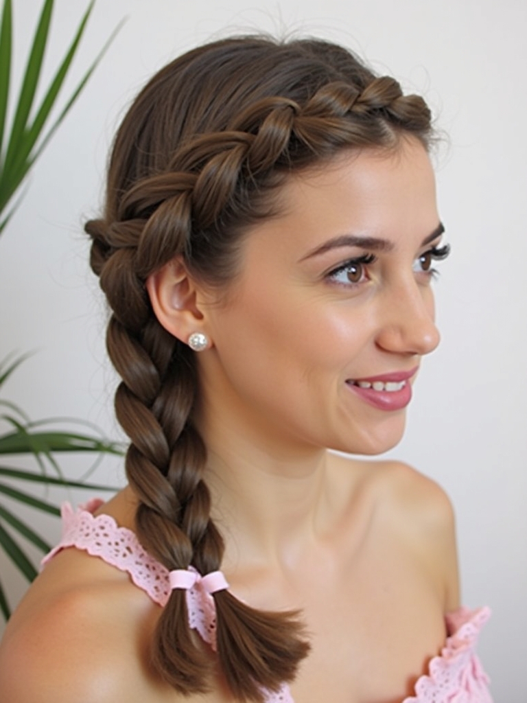 Hairstyles For Graduation: Pigtail Braids