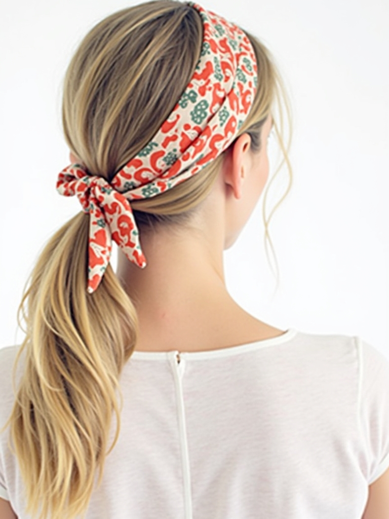 Easy Summer Hairstyle: The Headscarf Wrap