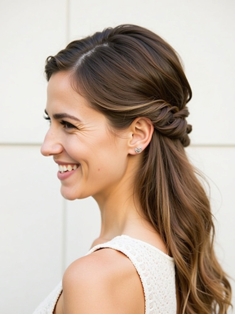 Easy Summer Hairstyle: The Twisted Half-Updo