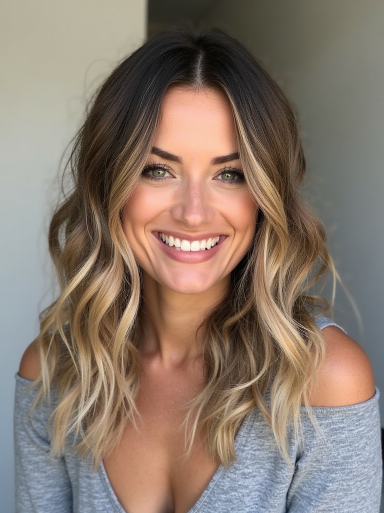 Shoulder Length Hairstyle For Thin Hair Fine: Enhanced Natural Waves