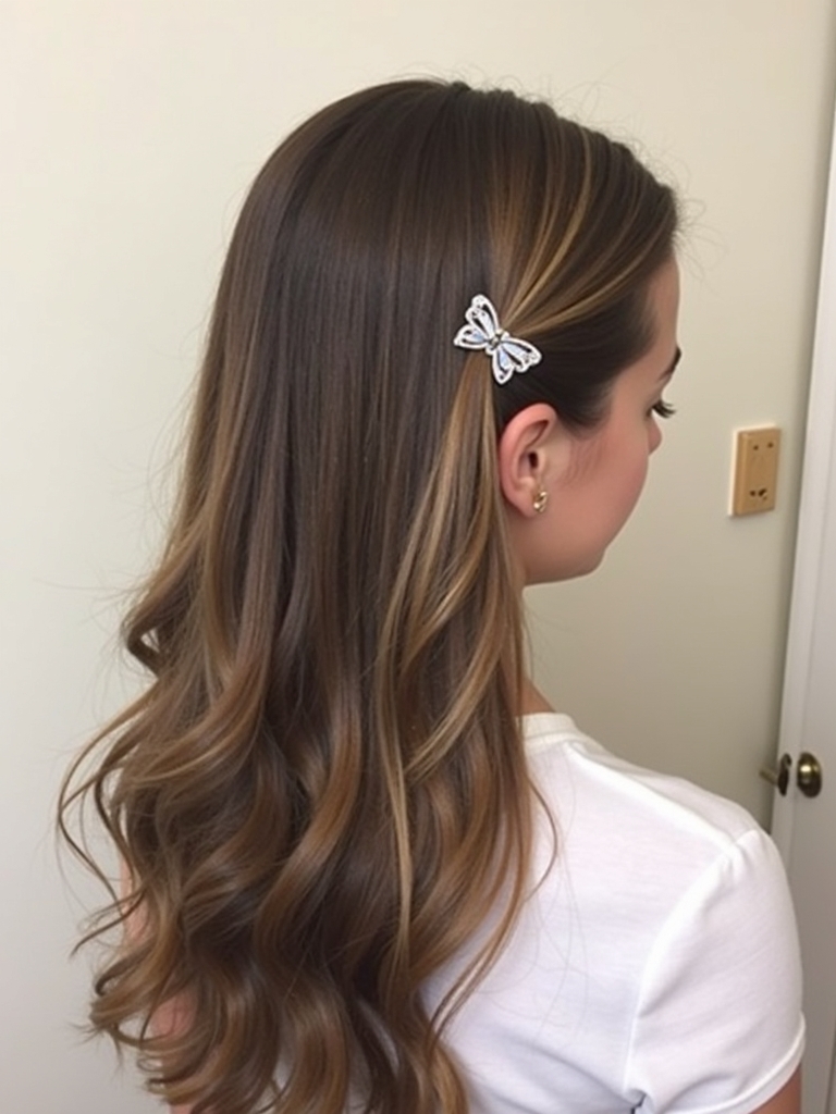 Hairstyles For Graduation: Butterfly Clips
