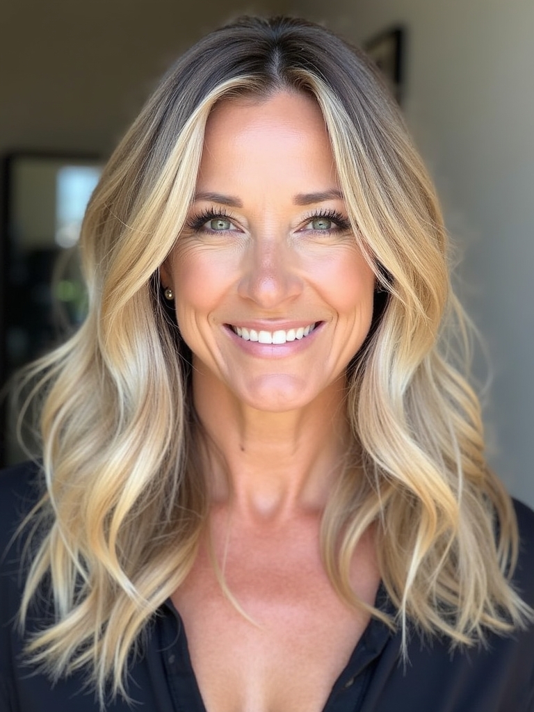 Long Hair for Older Women: Low-Maintenance Textured Long Layers