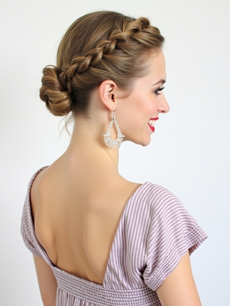 Easy Summer Hairstyle: The Braided Bun
