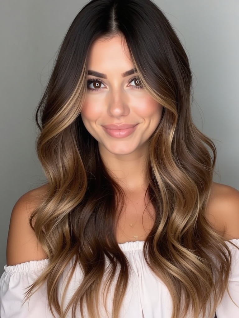 Brunette Summer Hair 2025: Face Framing Highlights