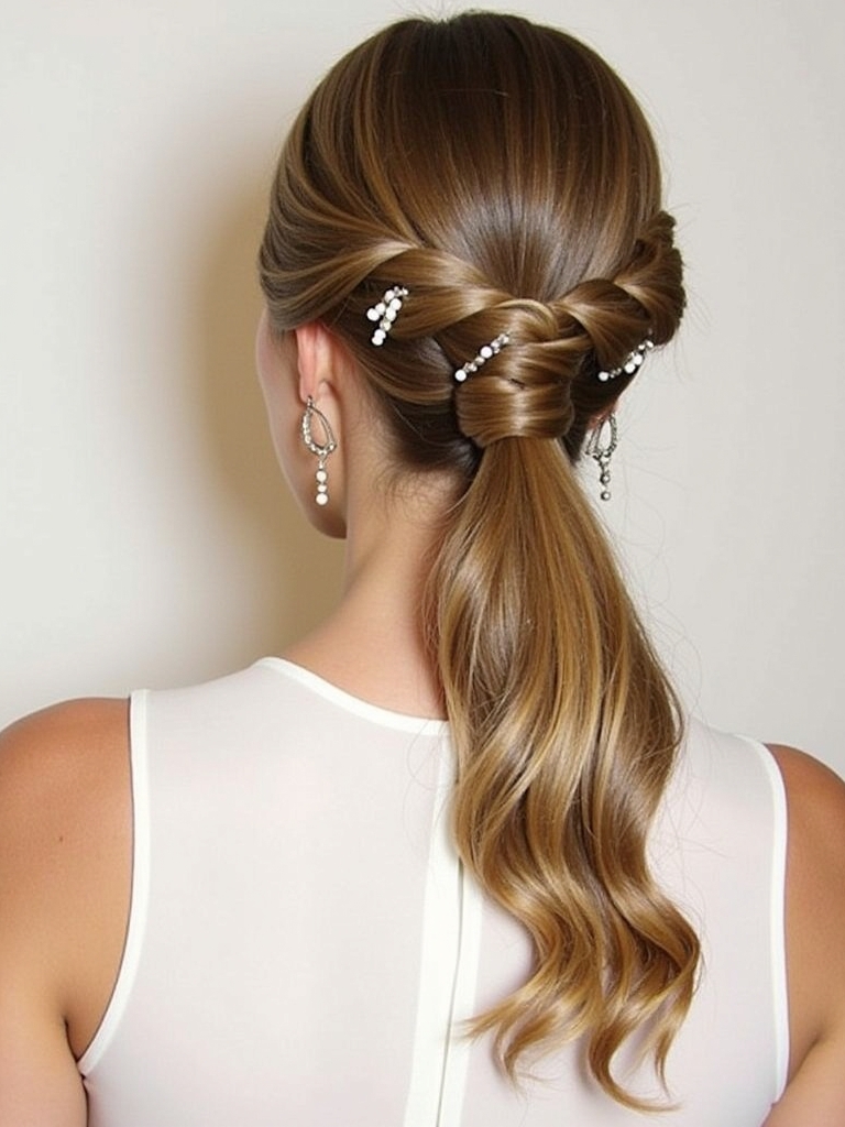 Hairstyles For Graduation: Hair Down with Bobby Pins