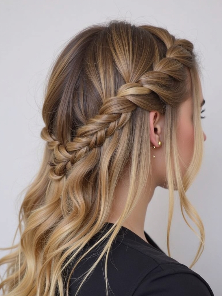 Rock Concert Hairstyles: Chunky Braid