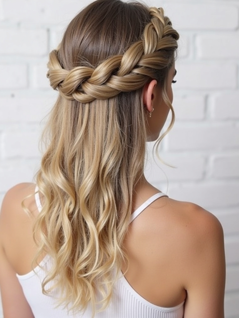 Hairstyles For Graduation: Waterfall Braid
