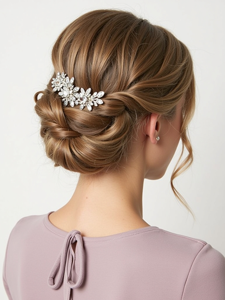 Hairstyles For Graduation: Accessorized Updo