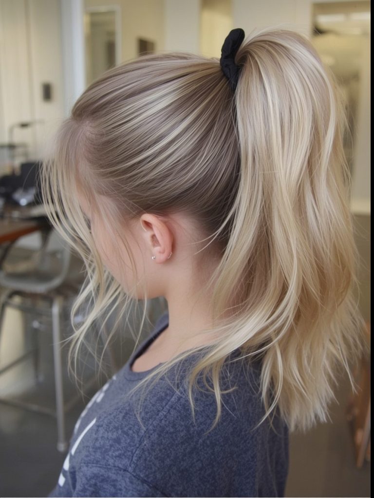 Hairstyles For School: The Classic High Ponytail
