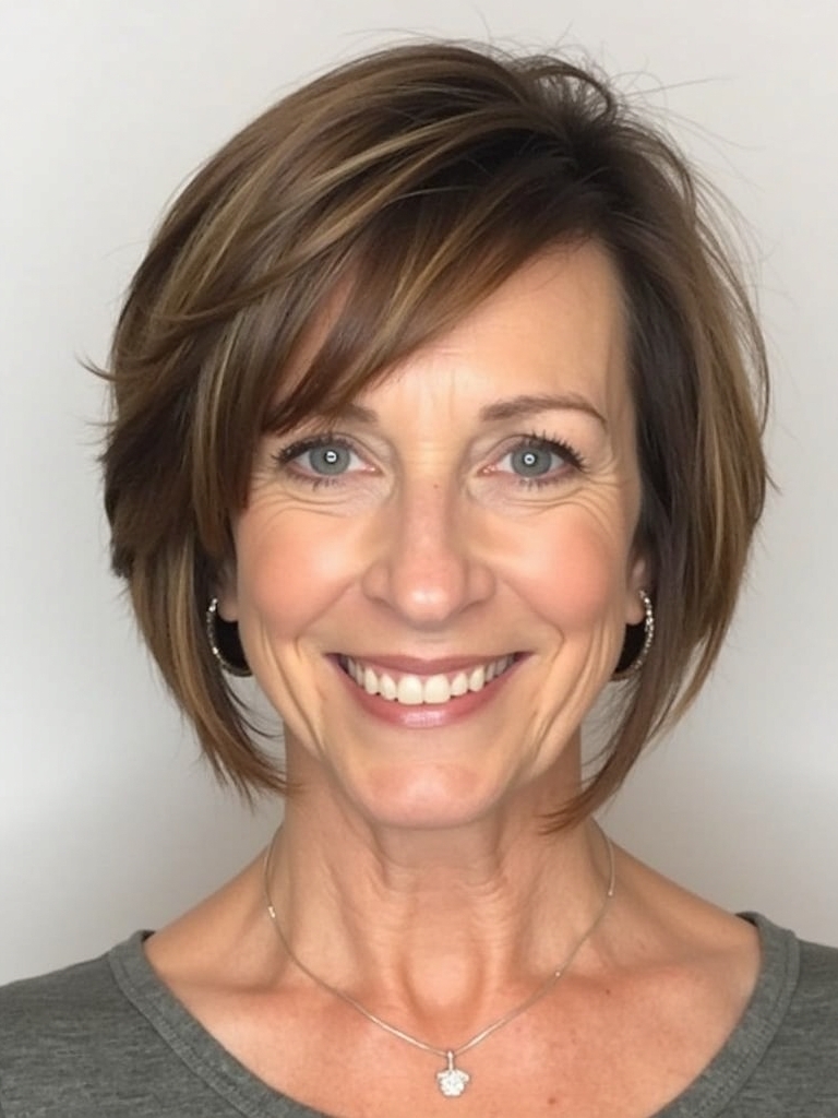 Hairstyles For Thin Hair Fine Over 50: The Voluminous Bob