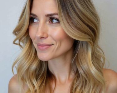 Collarbone Length Hair: With Center Part