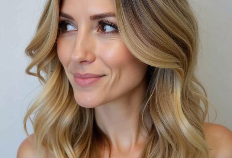 Collarbone Length Hair: With Center Part