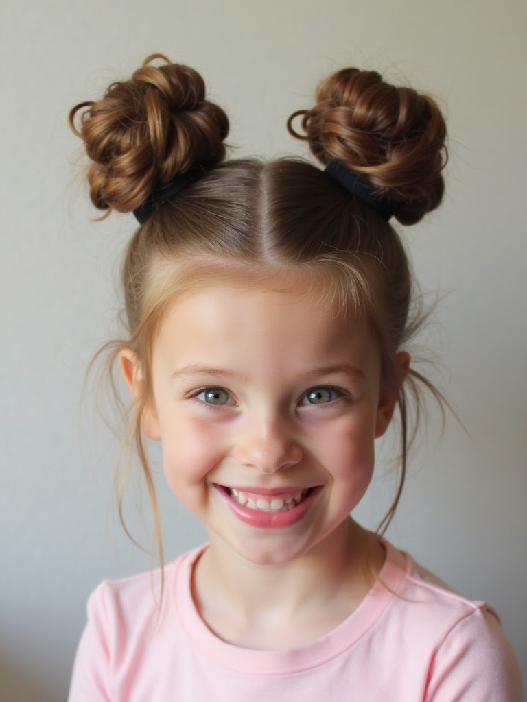 Hairstyles For School: Space Buns