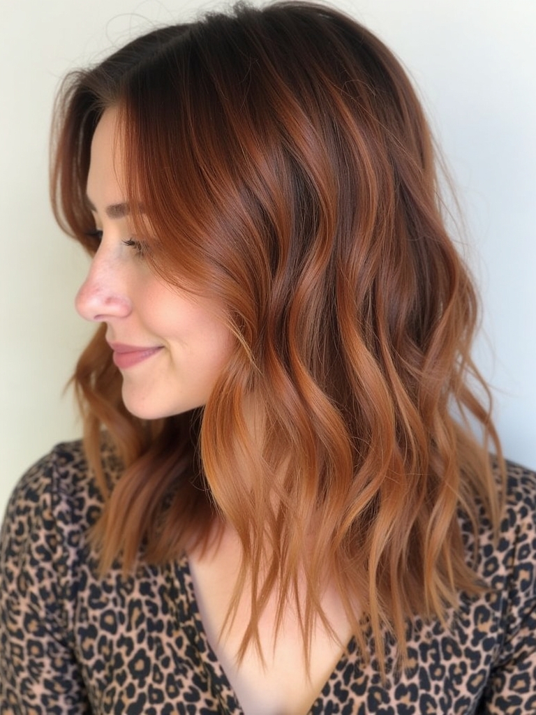 39 Copper Hair Color Ideas: Copper Foilyage