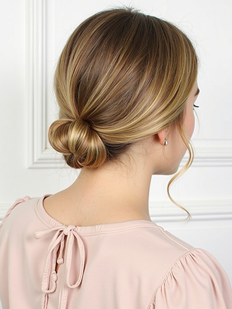 Hairstyles For School: Low Twisted Bun